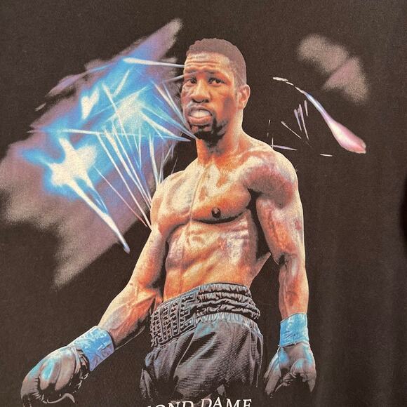 Creed III Shoe Palace Diamond Dame Crewneck Graphic Tee XL Washed in Black - Picture 3 of 7